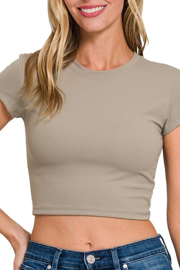 Bailey Basic Cropped Tee