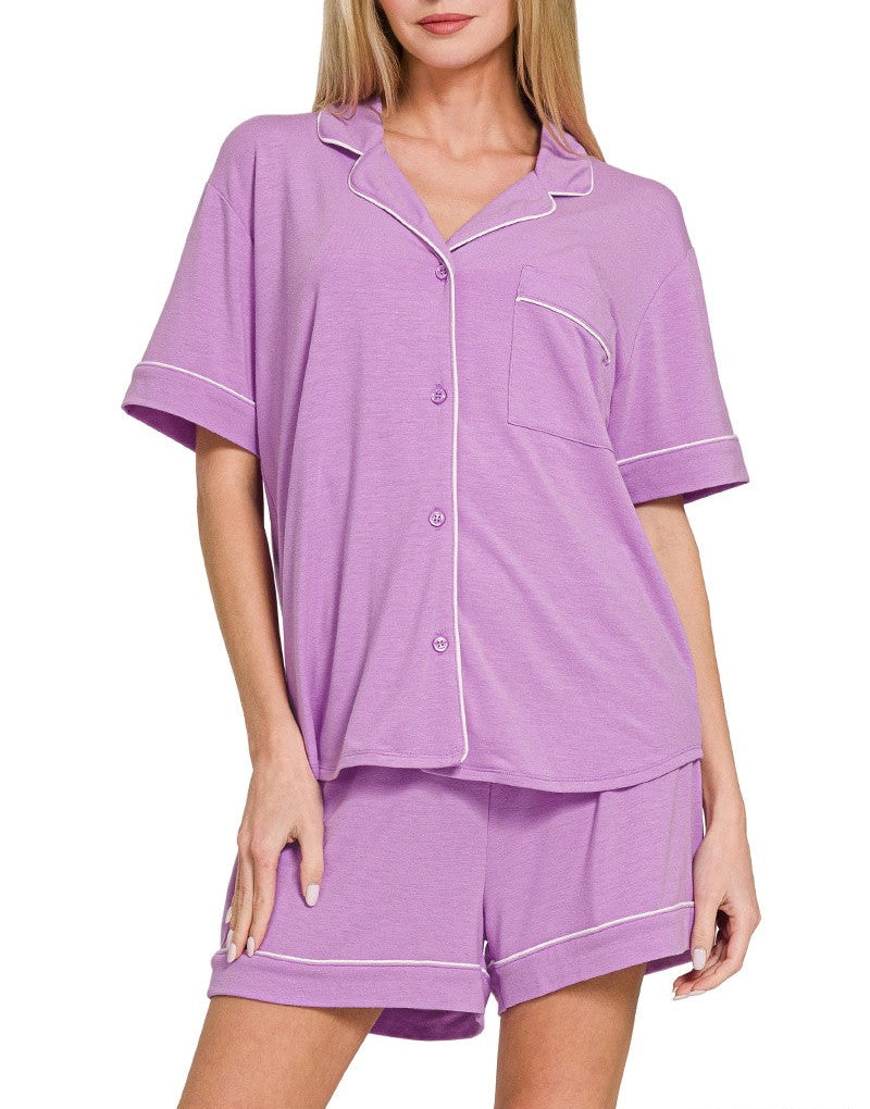 Lina Lavender Pajama Set