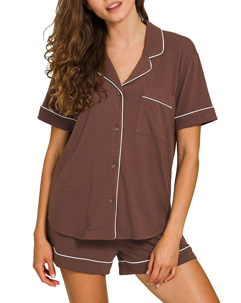 Lina Brown Pajama Set
