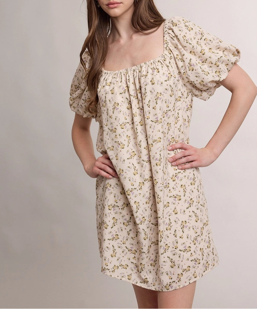 Autumn Wildflower Mini Dress