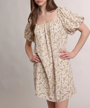 Autumn Wildflower Mini Dress