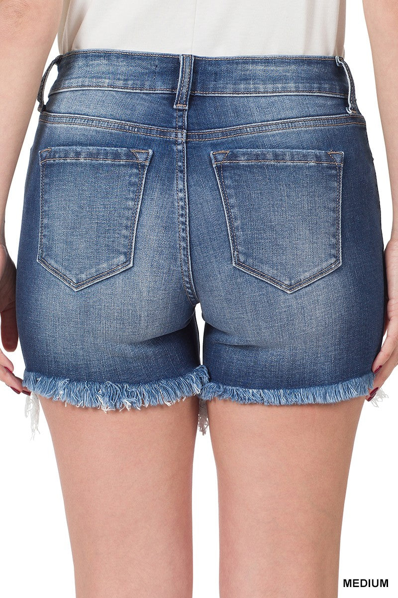 MR Raw Hem Denim Shorts