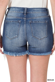 MR Raw Hem Denim Shorts