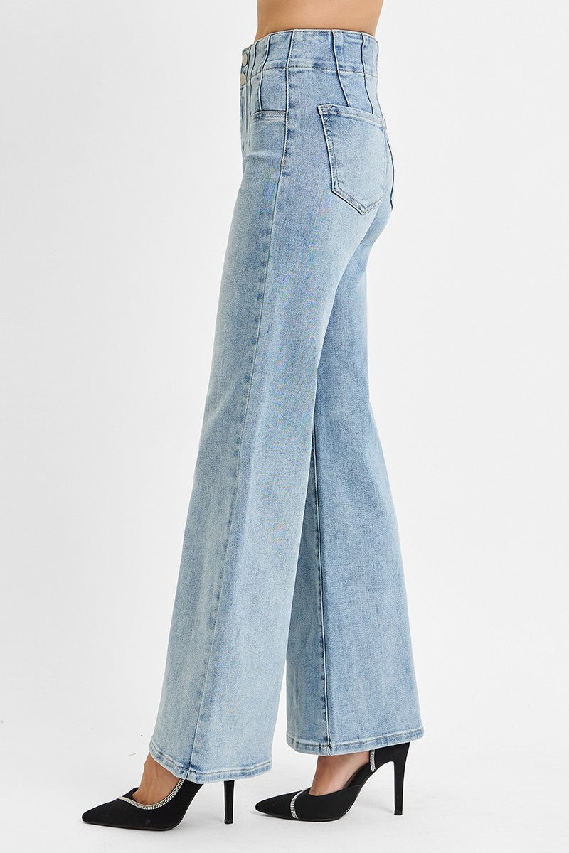 Lola HR Wide Leg Denim Jeans