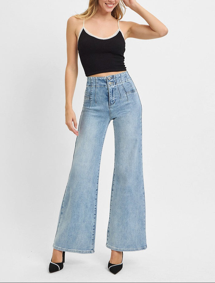 Lola HR Wide Leg Denim Jeans