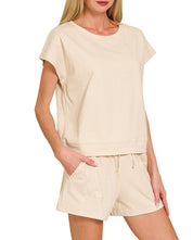 CloudSoft Cotton Lounge Set Sand Beige