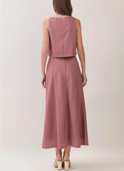 The Boardwalk Stripe Midi Skirt