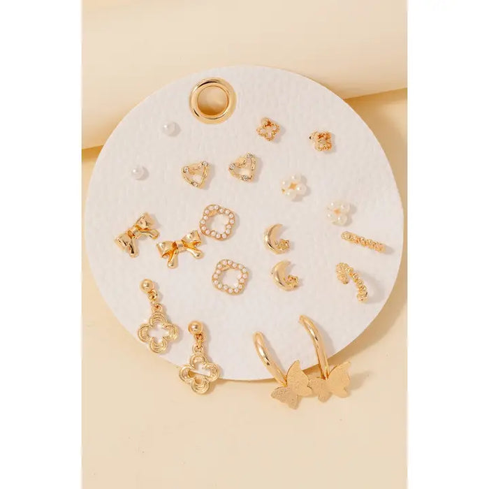 Assorted Mini Stud Earring Set