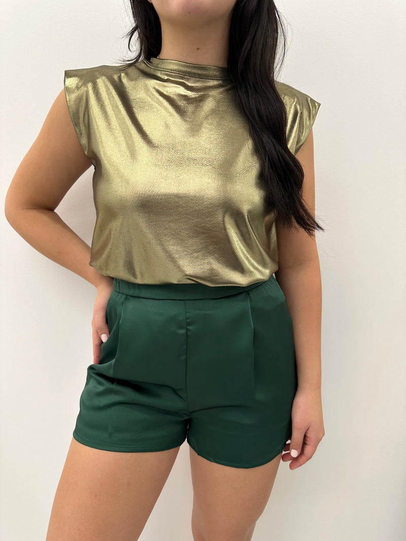 Blossom Metallic Top