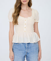 The Savannah Smocked Top