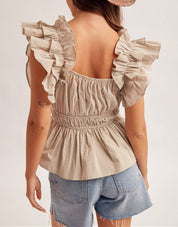 Saddle Creek Ruffle Blouse