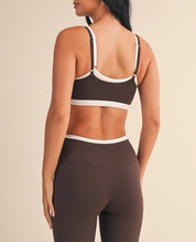 Layered Luxe Sports Bra Mocha