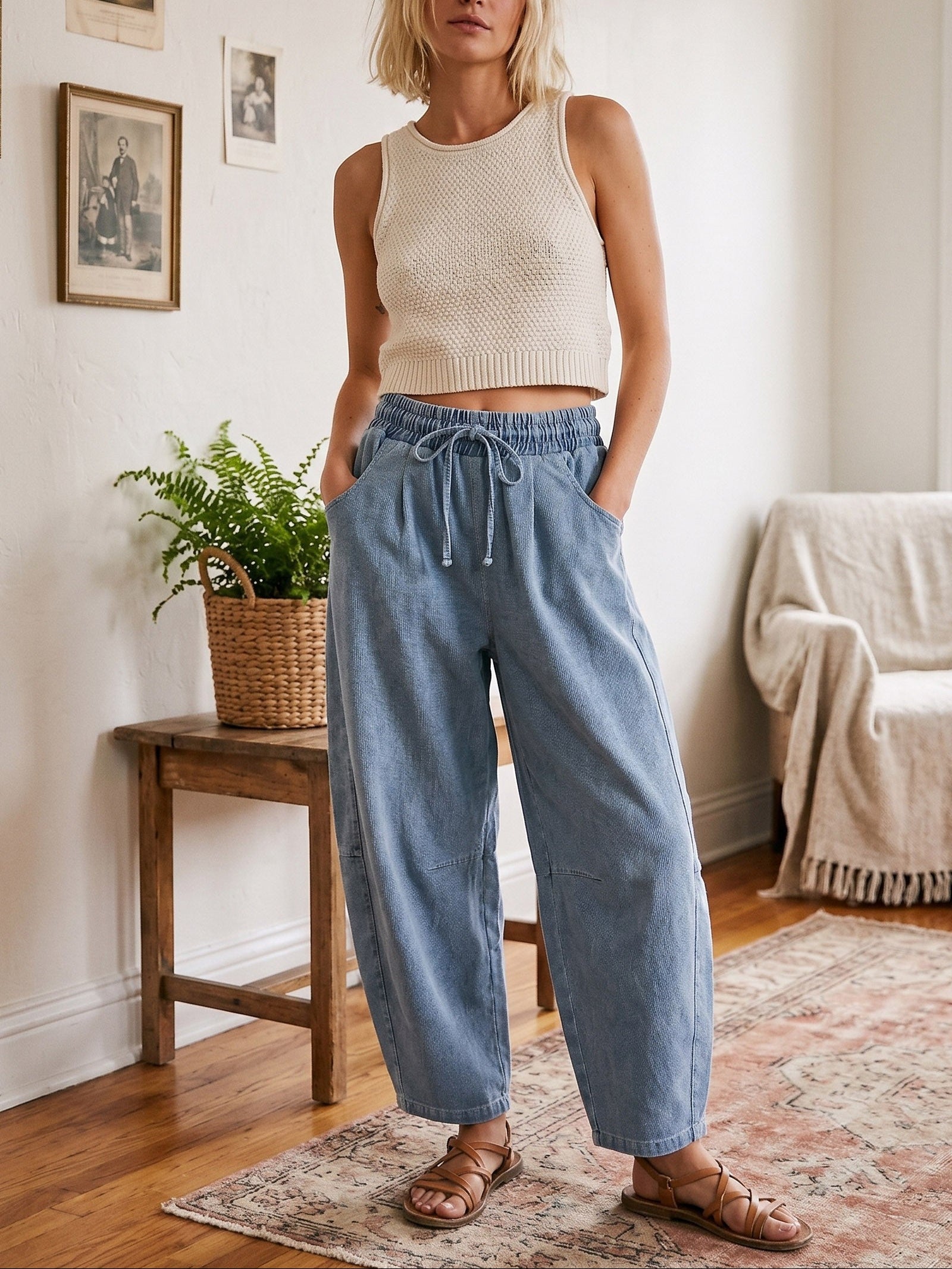 The Easy Going Barrel Pants