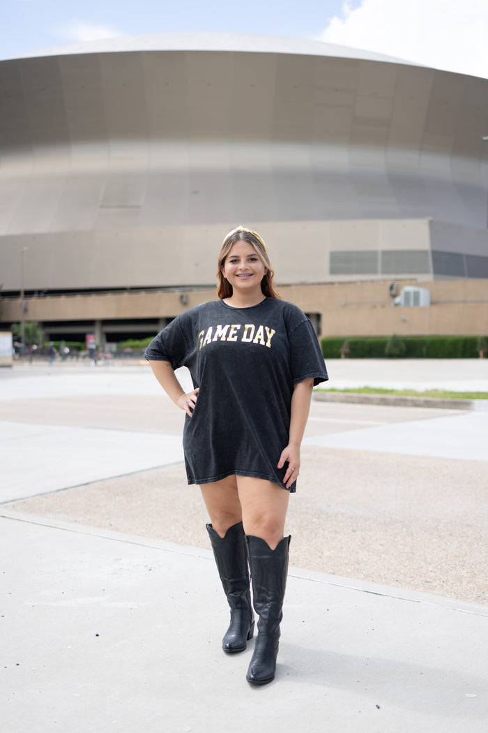 Game Day Foil Oversized Graphic Tee