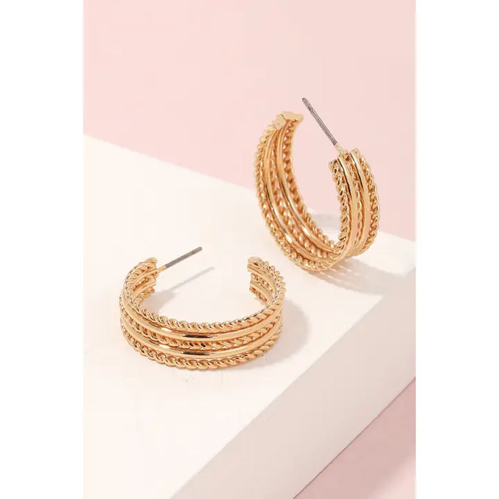 Layered Hoop Earrings