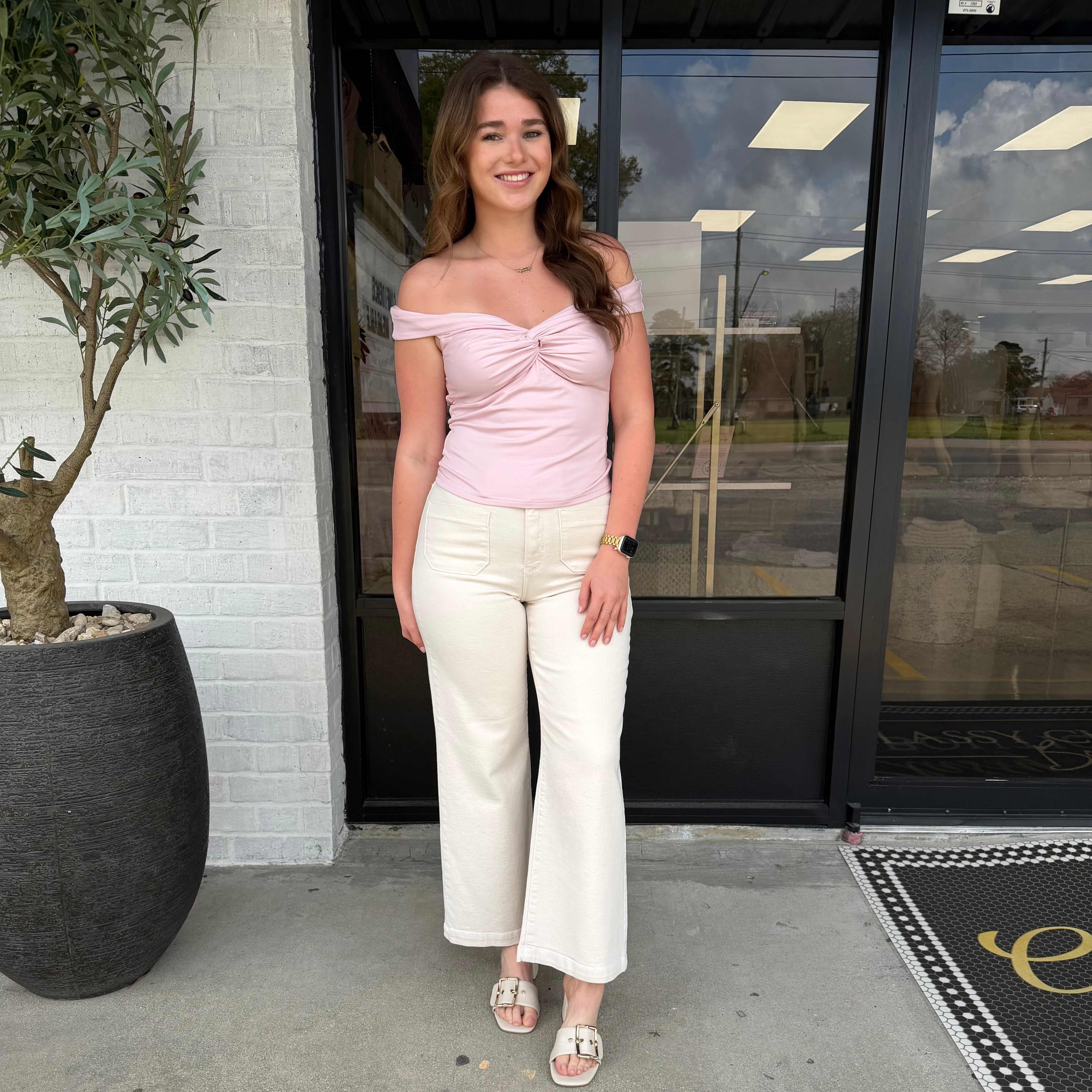 Blush Hour Twist Top