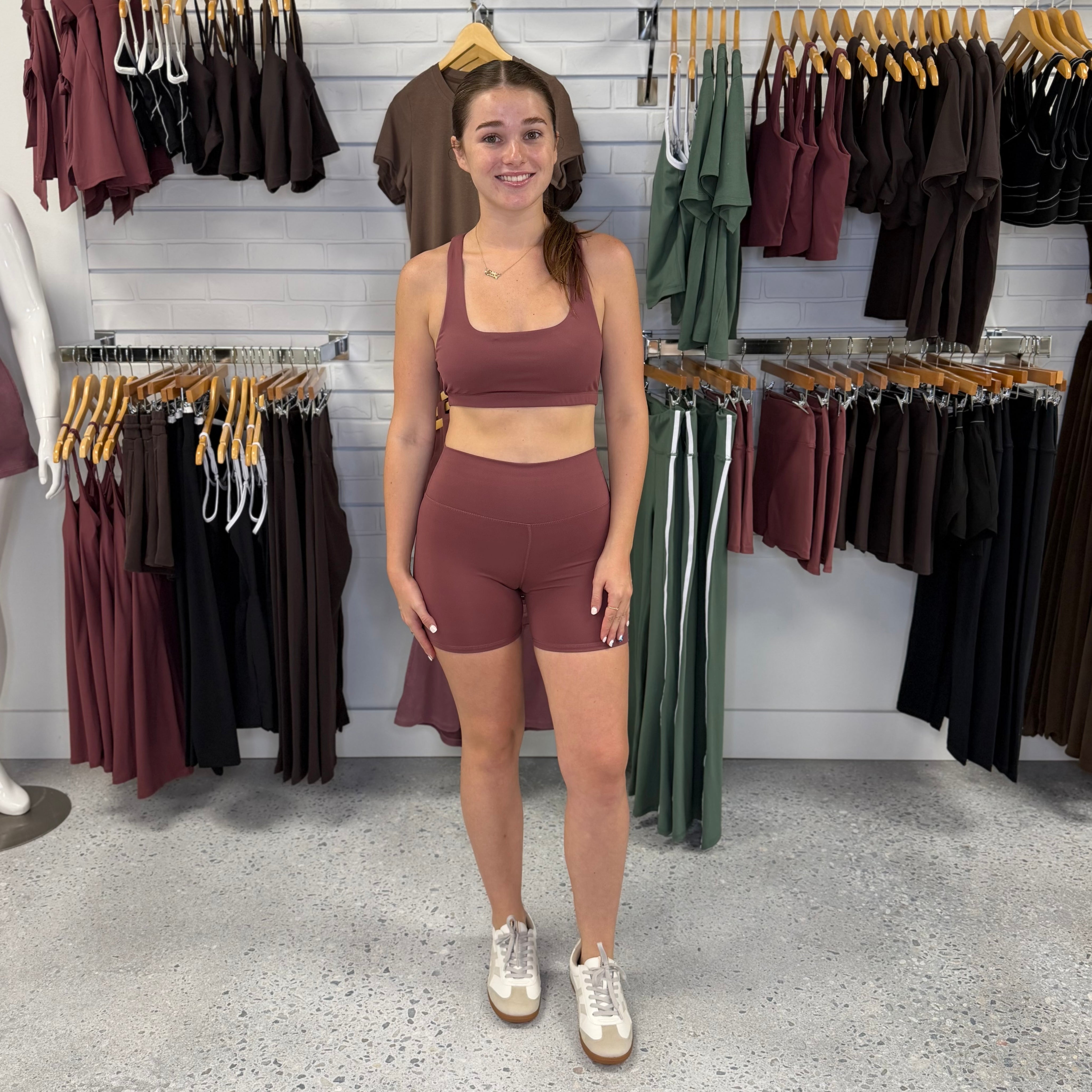 Venice Comfort-Band Sports Bra Rosewood