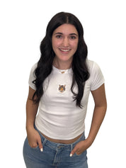 Tiger White Baby Tee