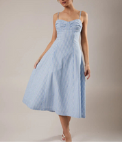 The Seabrook Stripe Midi Dress