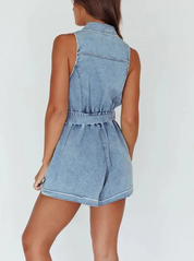 Weekend Muse Denim Romper