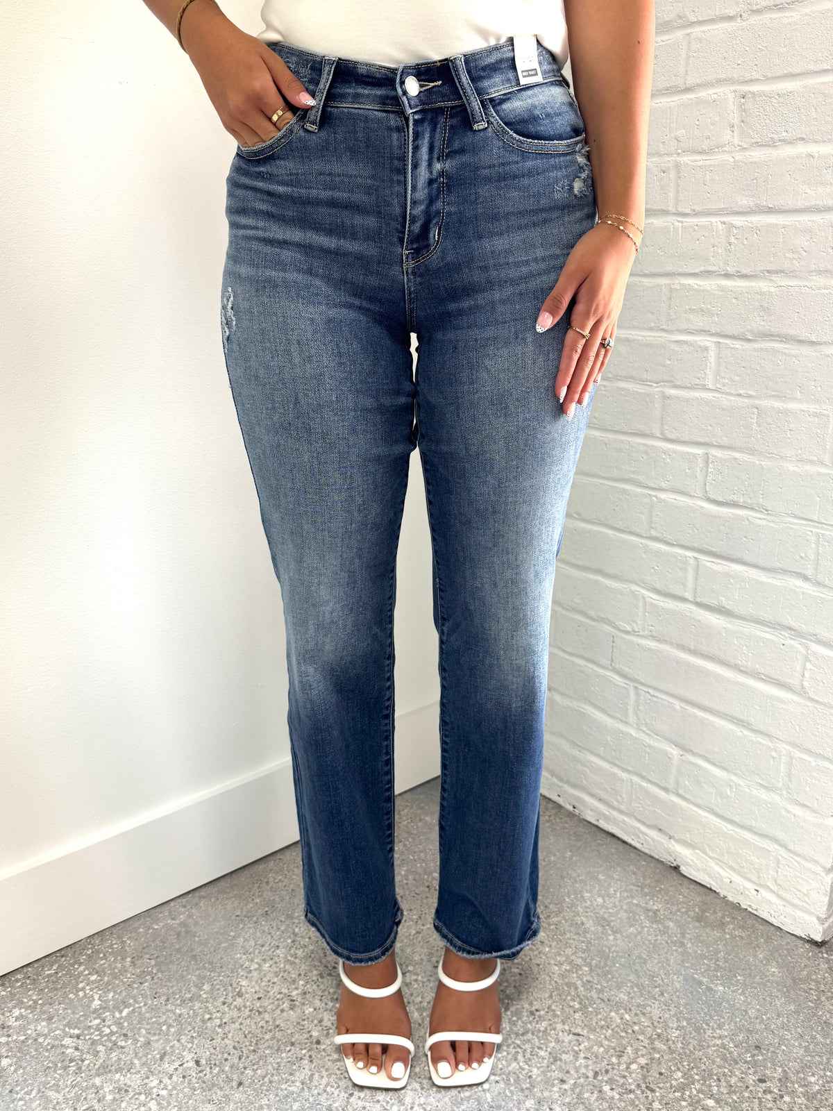 Judy Blue| HW 90's Straight Leg Jeans