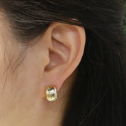 Genevieve Barrel Stud Earrings