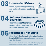 Clean Sleep Pillowcase Silver