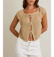 Lola Tie Top Tan
