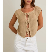 Lola Tie Top Tan