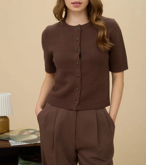 Ezra Cardigan Sweater Top