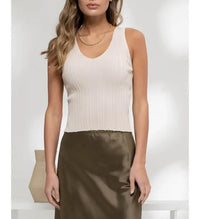 Louise V Neck Knit Top