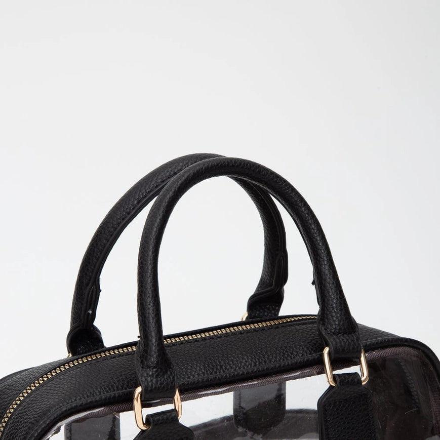 Alivia Black Clear Crossbody Bag