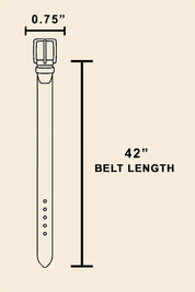 Thin Brown Leather Belt