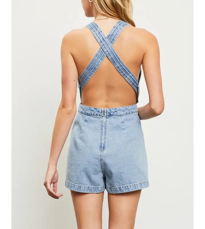 Aldean Denim Romper