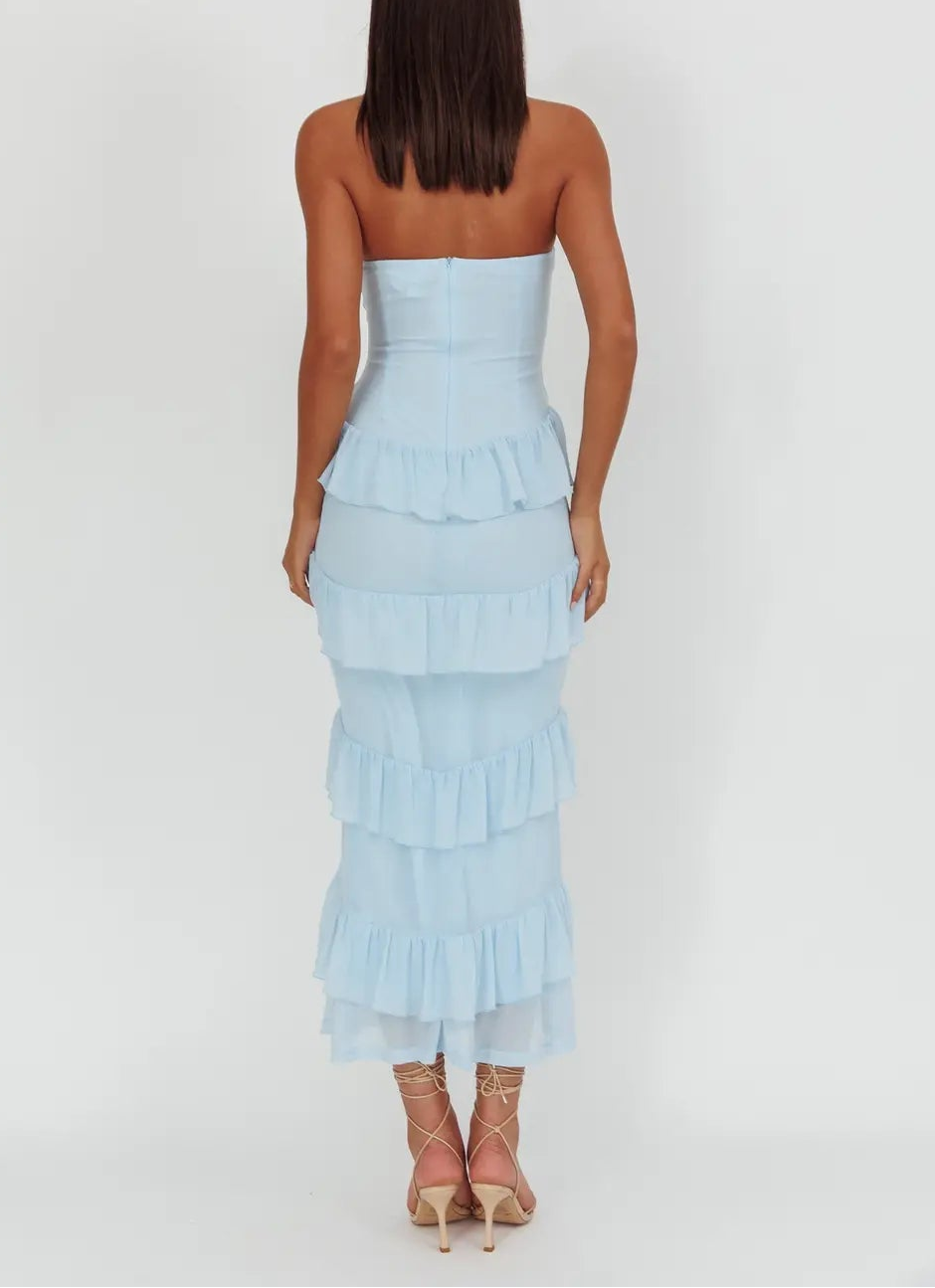 Skyfall Ruffle Maxi Dress