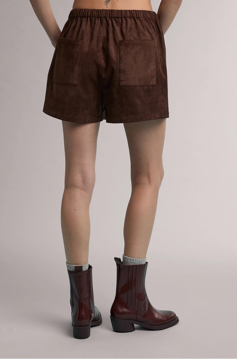 Mocha Moment Suede Shorts