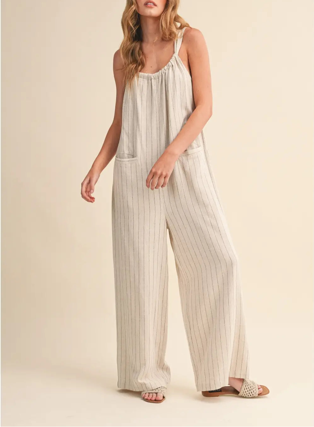 The Avery Pinstripe Jumpsuit