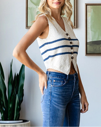 Ella Stripe Vest