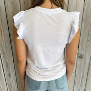 LSU Tiger Flutter Sleeve Top