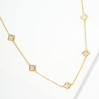 Gold Dipped Clover Necklace