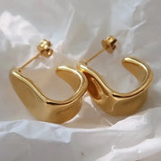 Ninelle Wave Hoop Earrings