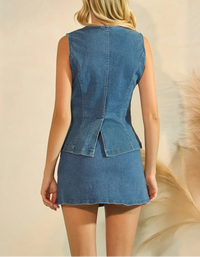 Abigail Denim Skort