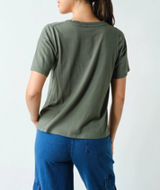 Pima Cotton V-Neck Tee