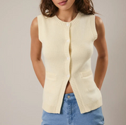The Ivy Knit Vest Butter