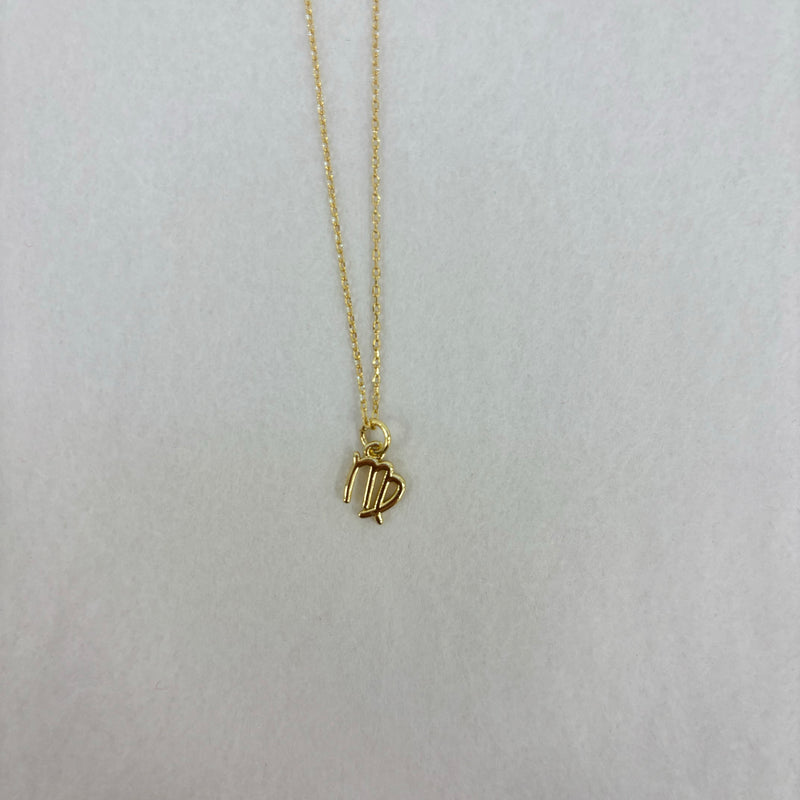 Zodiac Charm 18K Gold Plated Necklace