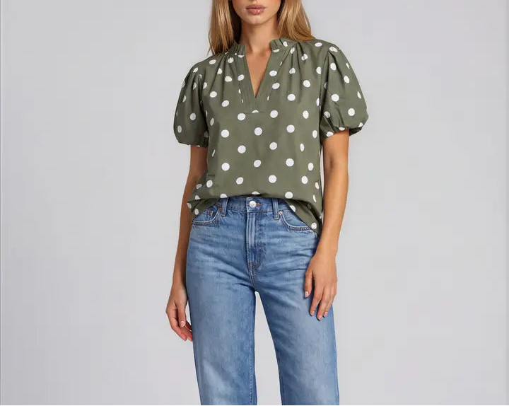 The Poppy Polka Dot Top