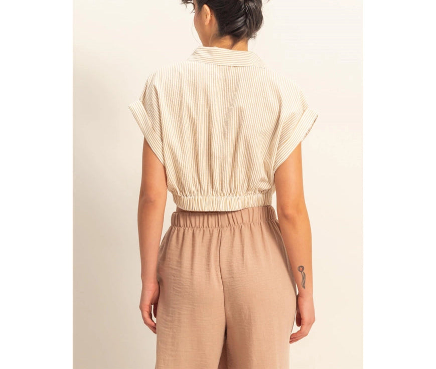 Trinity Stripped Crop Top