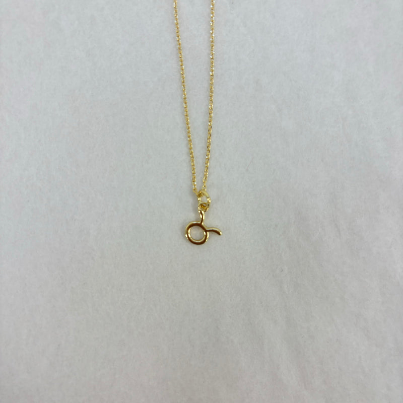 Zodiac Charm 18K Gold Plated Necklace