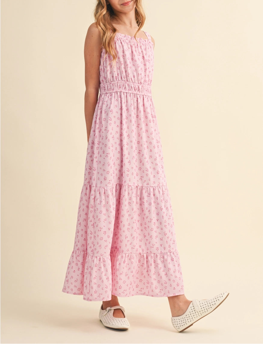 Pretty in Pink Tween Maxi Dress