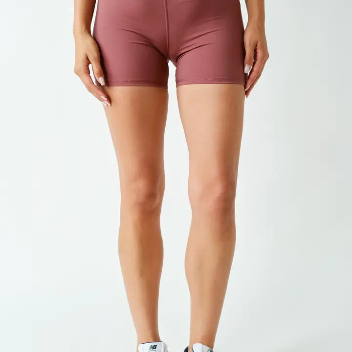 Venice Contour Biker Shorts Rosewood